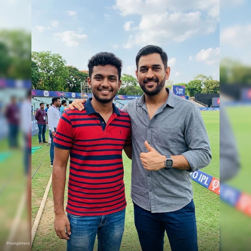AI generated: Add dhoni with me