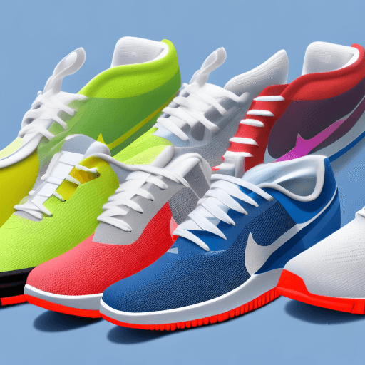 AI generated: UI ideas of modern design for the nike sneakers sale site pleasant saturated colors minimalistic des...