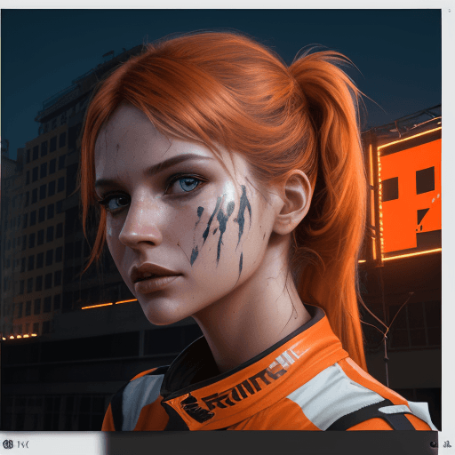 AI generated: 10 people painting over a billboard::  cinematic lights, bright orange colors, fashion photography, ...