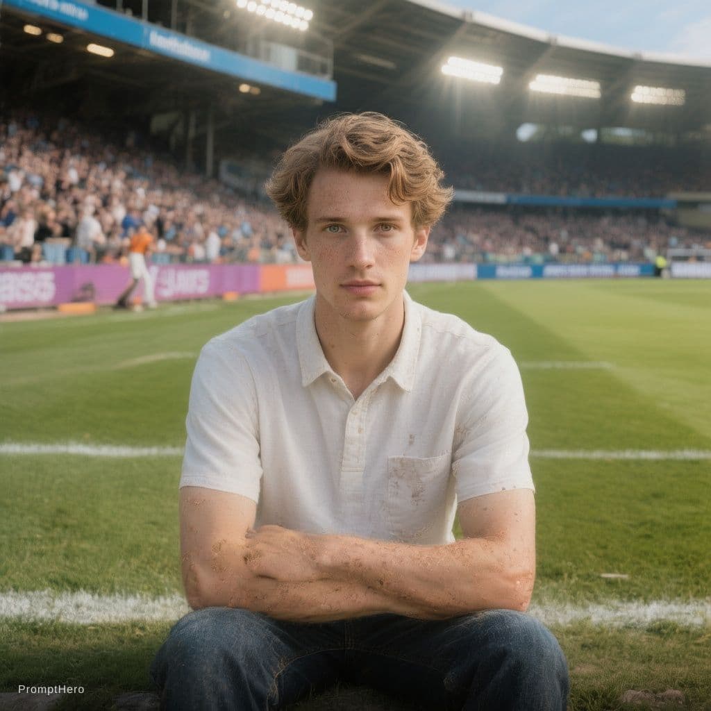 AI generated: Make me iam sitting in cricket stadum 
