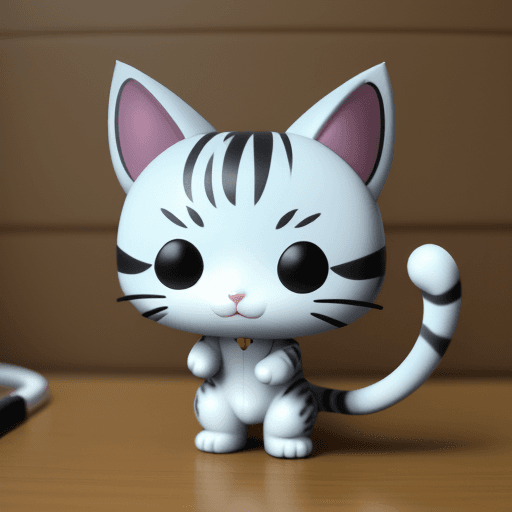 AI generated: create a cat in the funko pop style