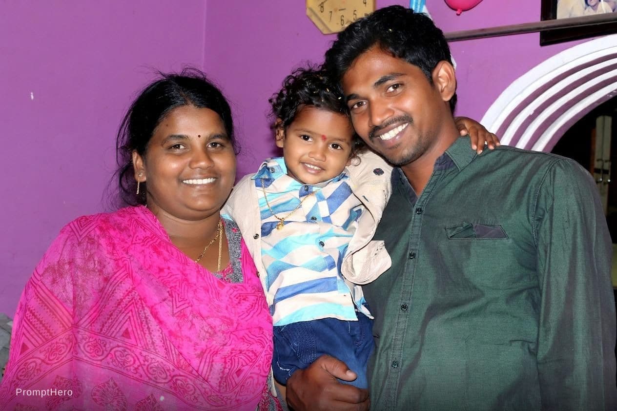 AI generated: family 
