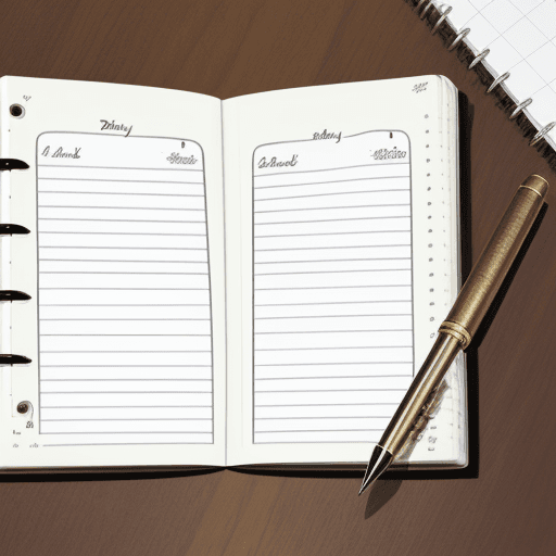 AI generated: This is a photo of a diary with a lock, it is drawn realistically, perfect lines. This is the front ...