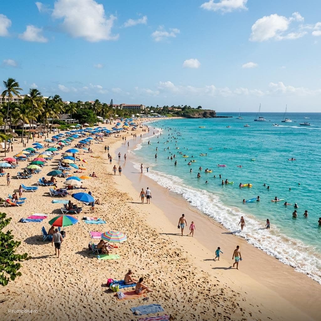 AI generated: Make beach seen 