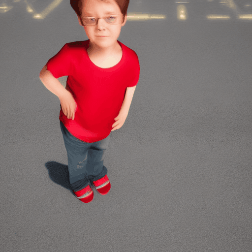AI generated: hyper-realistic image of a small child aged 5 years old, male,  child is standing front on and the v...