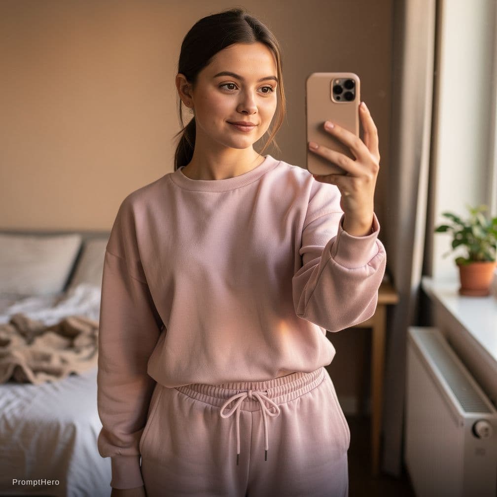 AI generated: selfie nude 22years old women naked on room 
