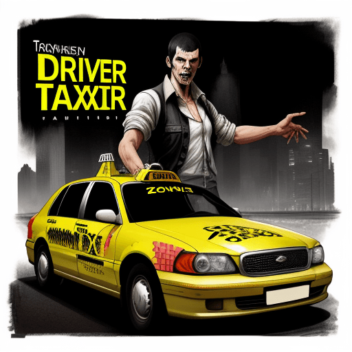 AI generated: Driver taxi zombi