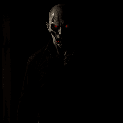 AI generated: Mid age male superior Strigoi vampire, horror, ultra-detailed, HDR, dramatic lighting, dark backgrou...