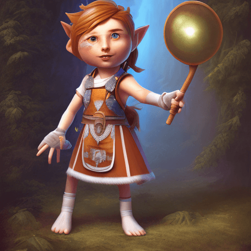 AI generated: mdjrny-v4 Sora the Troll in sleeveless dress