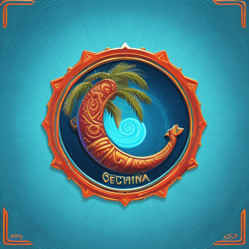 AI generated: Southern Oceania, icon, logo, 4k, 8k, digital art, vibrant