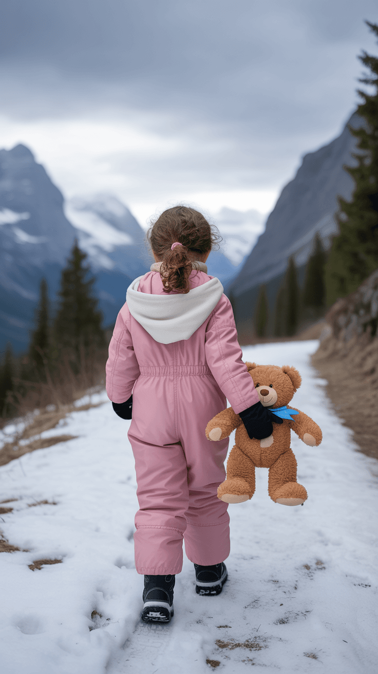 AI generated: a wide-angle view of a young girl, about 6 years old, with curly brown hair tied in a ponytail, wear...
