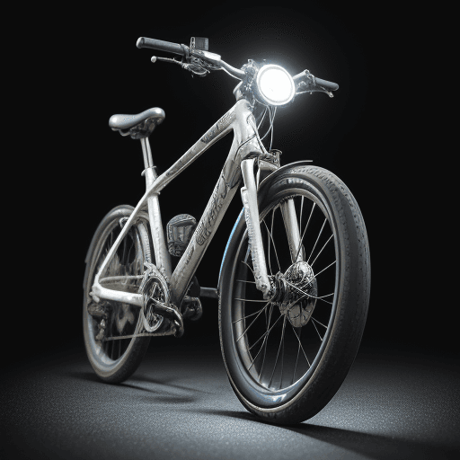 AI generated: bike light, in the style of neo-traditional japanese, tokina at-x 11-16mm f/2.8 pro dx ii, ocean aca...