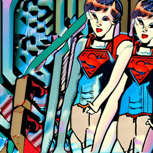 AI generated: Supergirl. Short hair, thighs, small breasts