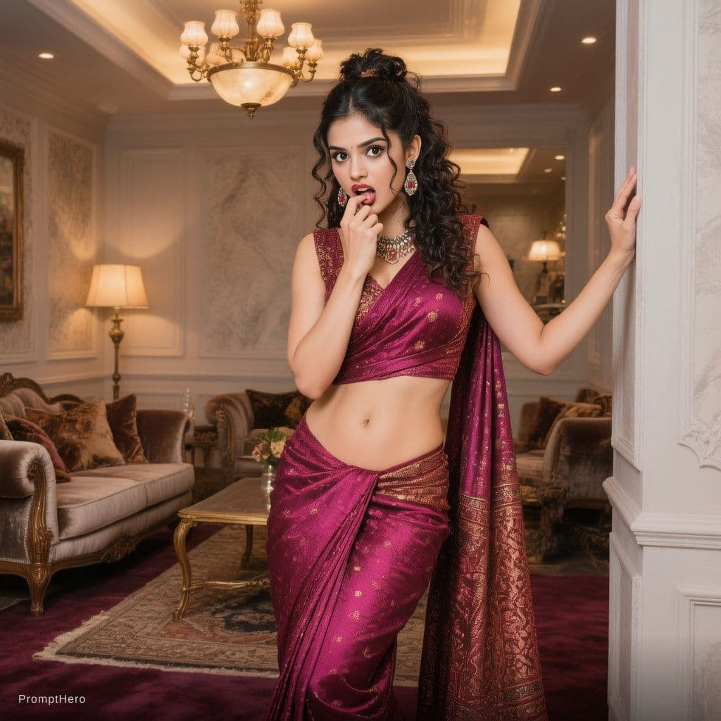 AI generated: full body view  of most beautiful women in her 30s as most beautiful indian realstic girl with plus ...