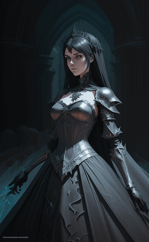 AI generated: Alchemy Imperial Princess knight gothic girl, volumetric lighting, digital painting, highly detailed...