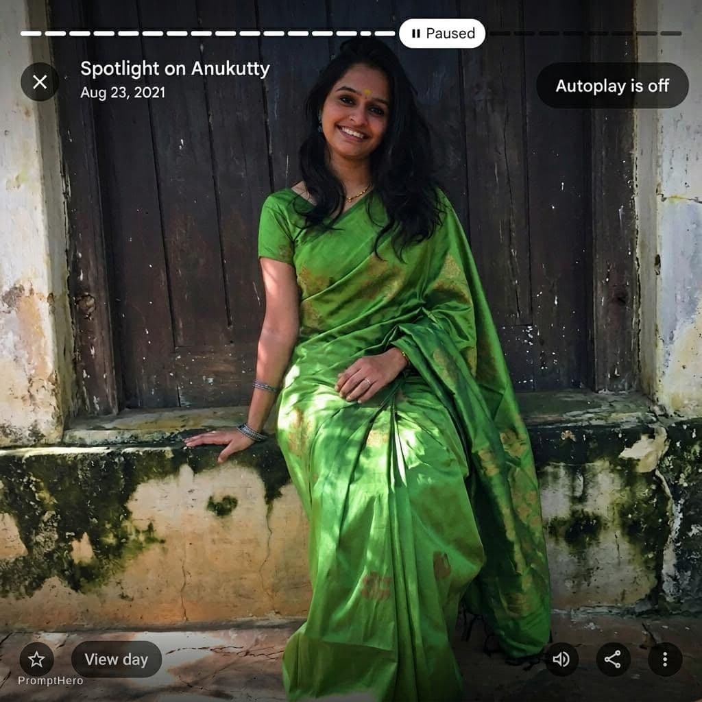 AI generated: saree navel