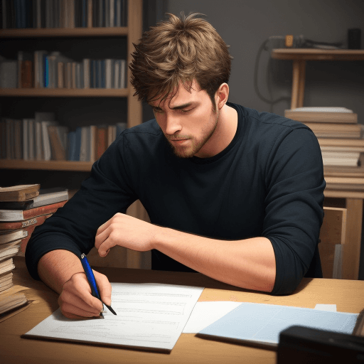 AI generated: a guy and a lot of work is not enough