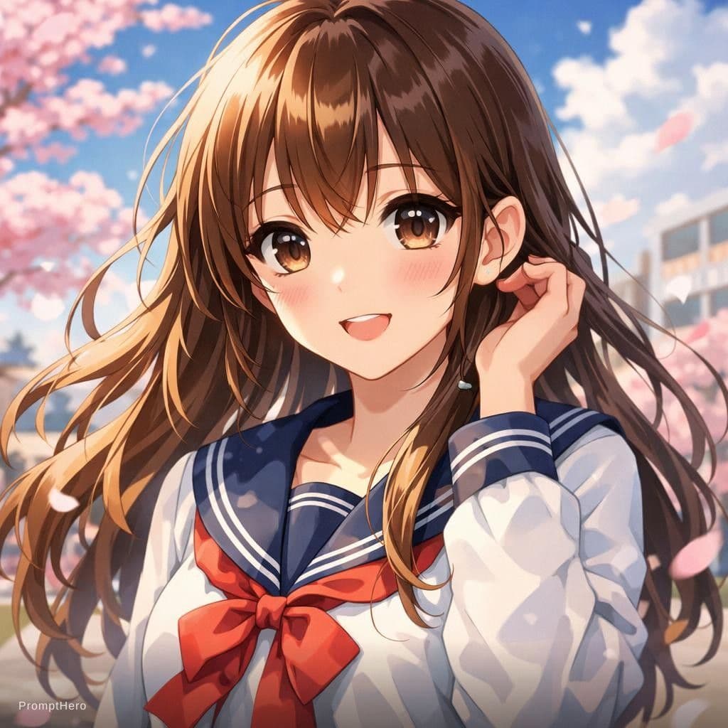 AI generated: Garota de anime