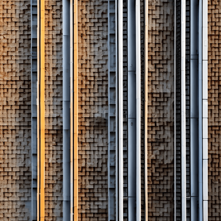 AI generated: photography, minimalist small building facade design, Canon EOS 5D Mark IV, depth of field that high...