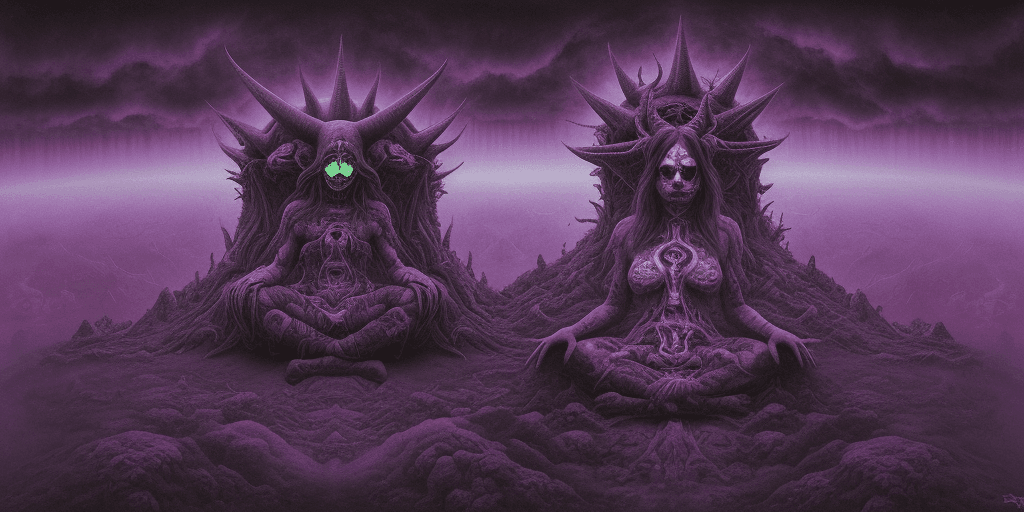 AI generated: (psychedelic bizarre), (Surrealist Dreams), (Devilcore)