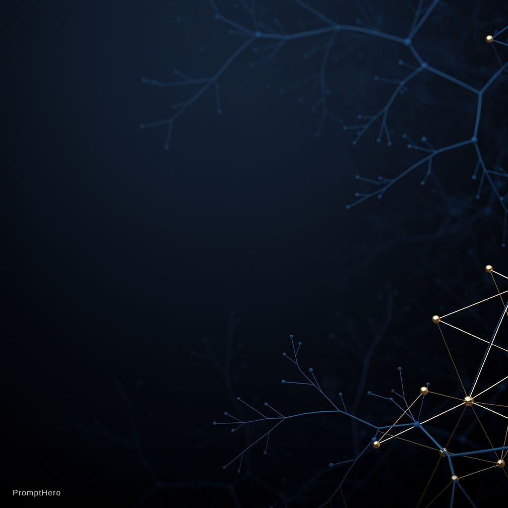 AI generated: Dark blue black professional background with 
subtle neural network connections texture, 
elegant me...