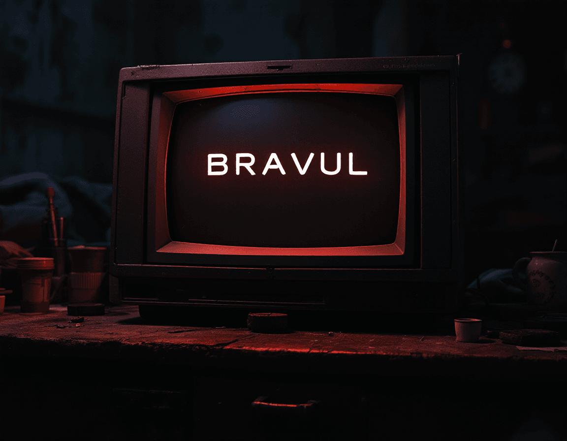 AI generated: detailed cinematic dof render of an old dusty detailed CRT monitor on a wooden desk in a dim room wi...
