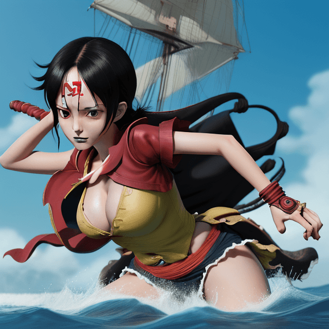 AI generated: Luffy, gear five, one piece theme, uhd image, precisionist art, character illustrations --ar 71:130