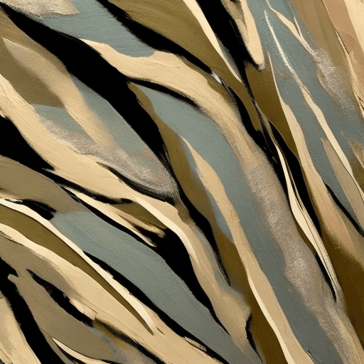AI generated: Abstract painted background, sage, beige and gold hand-painted brushstrokes close-up, very detailed,...