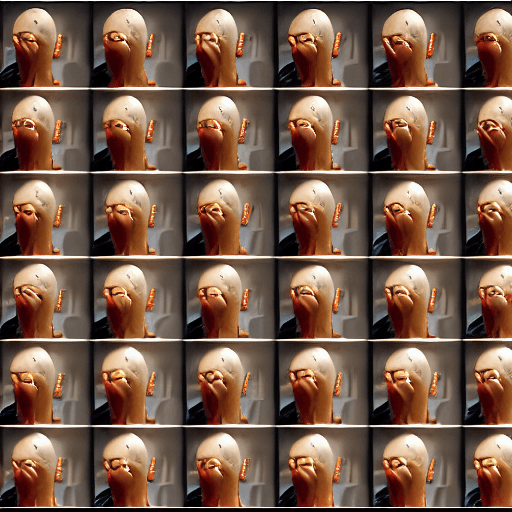 AI generated: Buddhist monks, profile-like faces, microchips, elegant, beautiful background, Octane rendering, H.R...