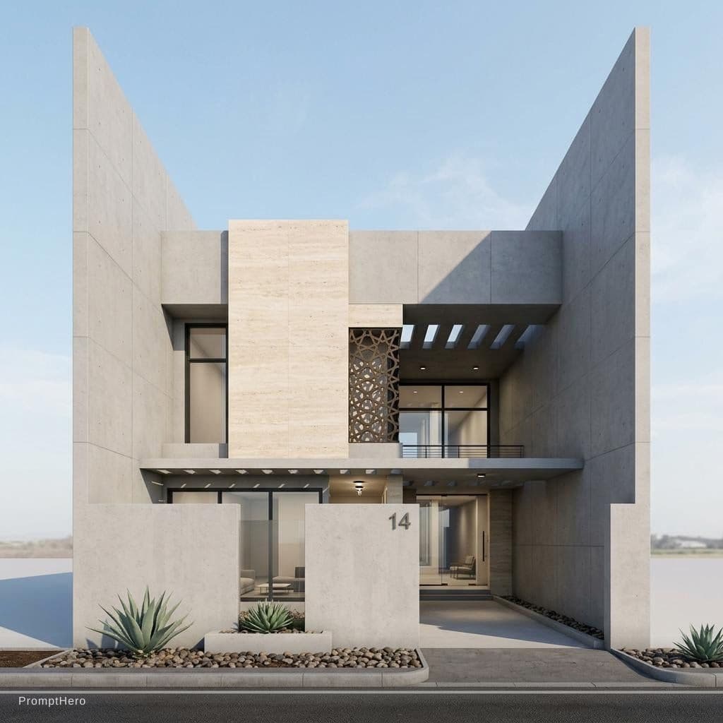 AI generated: modern house 