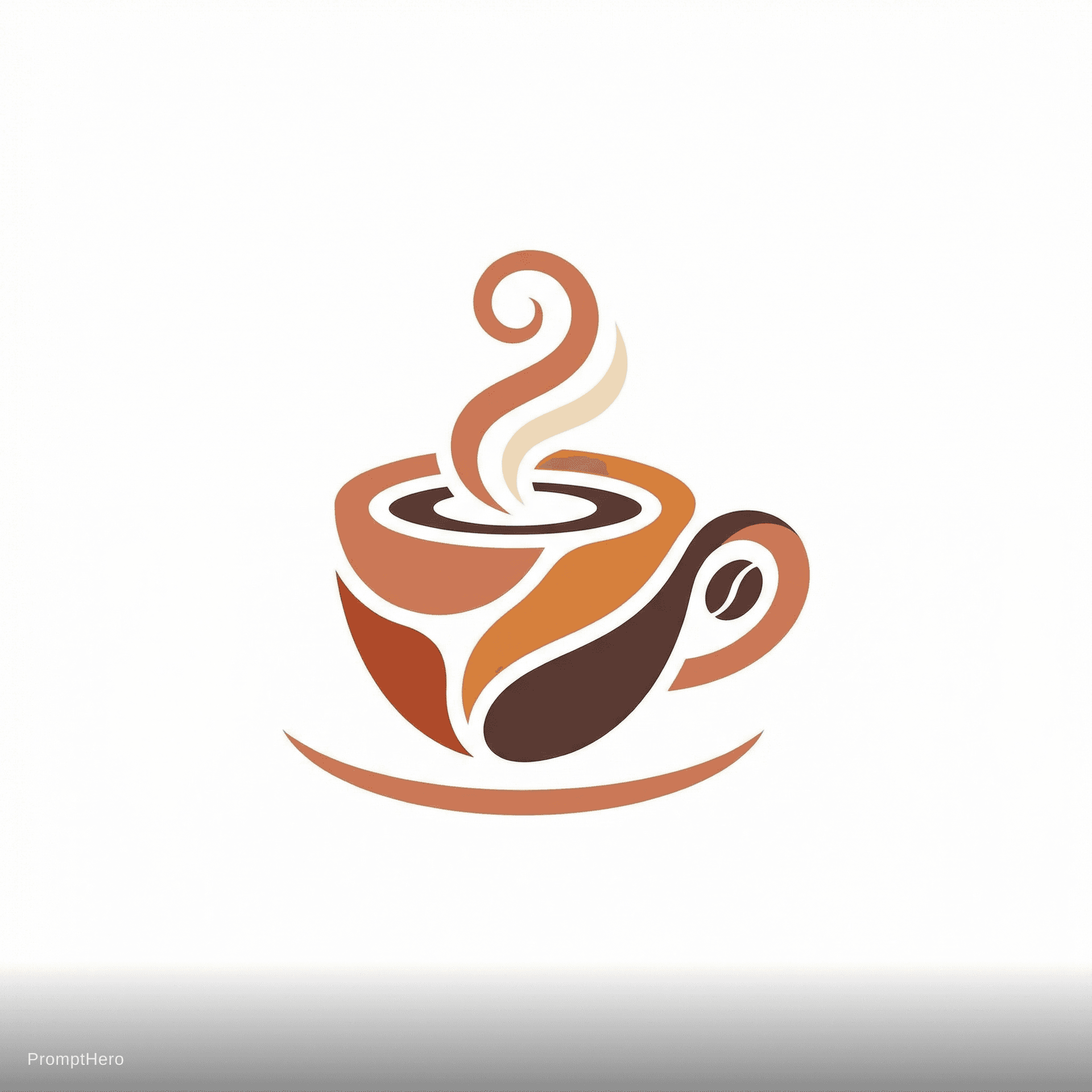 AI generated: Artisan coffee Ghazali , steaming cup, earth tones, cozy and warm feeling