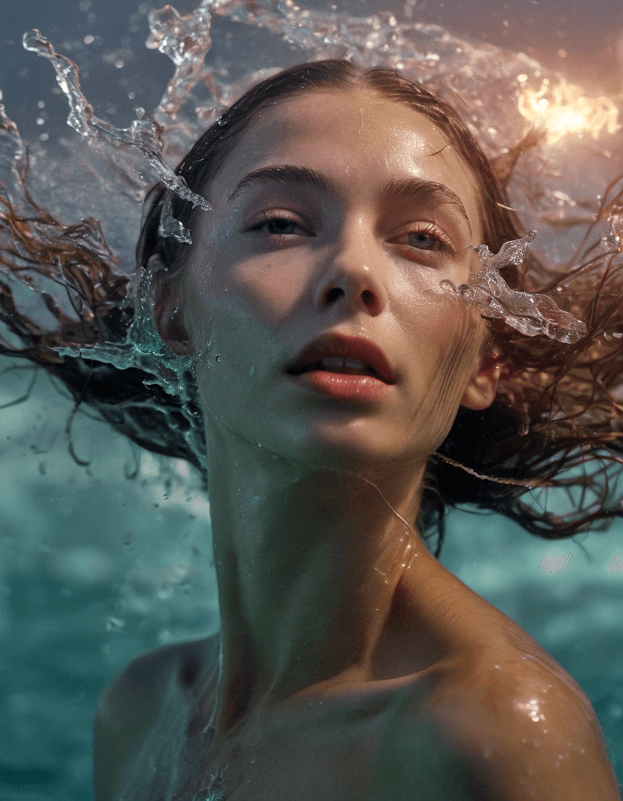 AI generated: best quality, 4k, highres, masterpiece, ultra-detailed, realistic, a beautiful young woman in the wa...