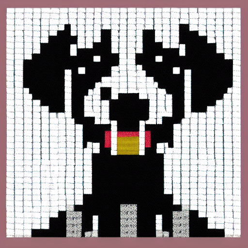 AI generated: pixel Dalmatian 