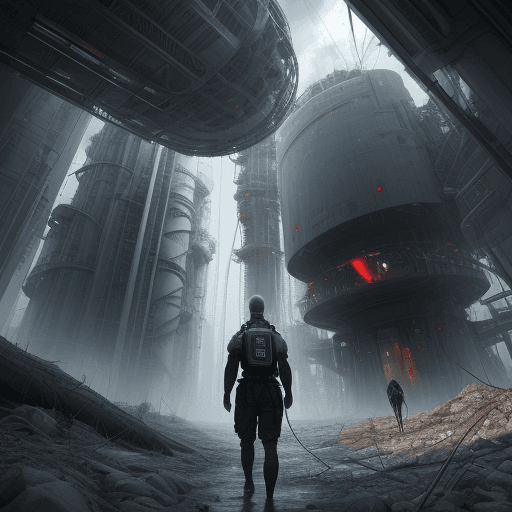 AI generated: Survival of Humanity, future, technology, people, industry