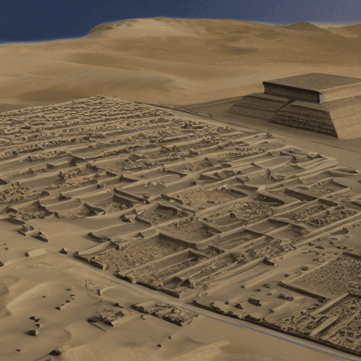 AI generated: recreation city of Tell-el-amarna in egypt, hyperrealistic, 8k