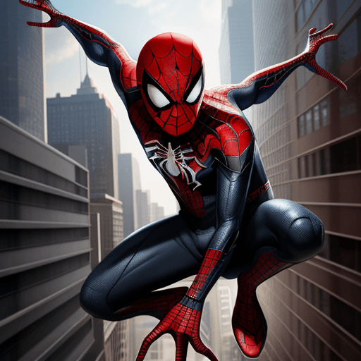 AI generated: spider man, Miles Morales, comics art, render, high detai --ar 9:16