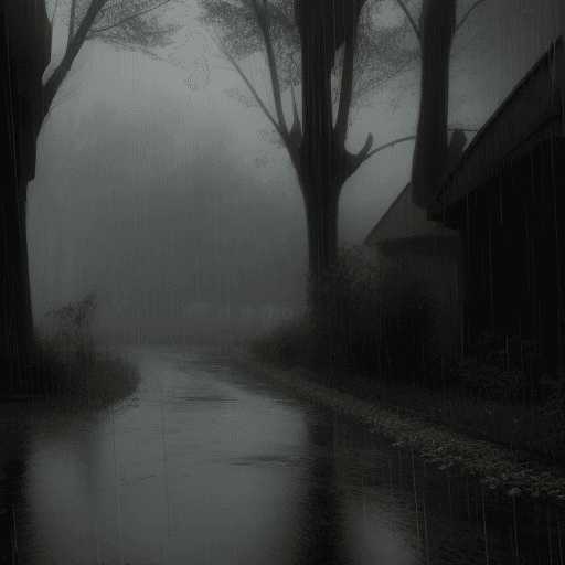 AI generated: nature, rain