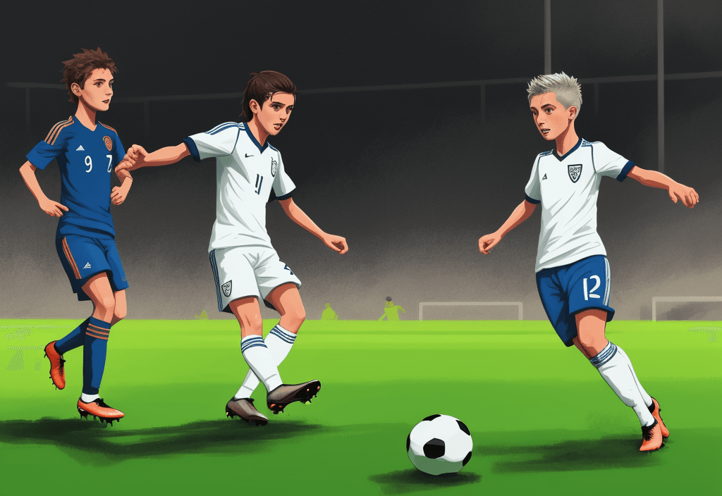 AI generated: Ilustration of soccer