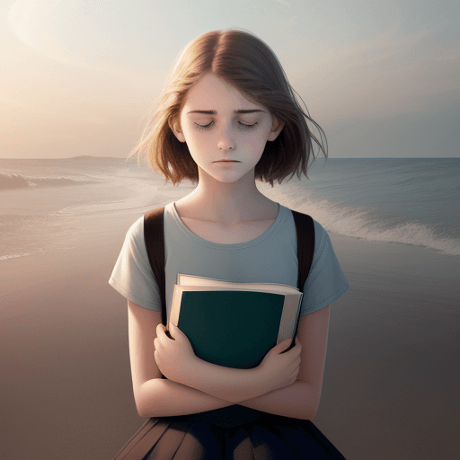 AI generated: 
Create a beautiful image for the cover of a book called "ANXIETY IN ADOLESCENTS"