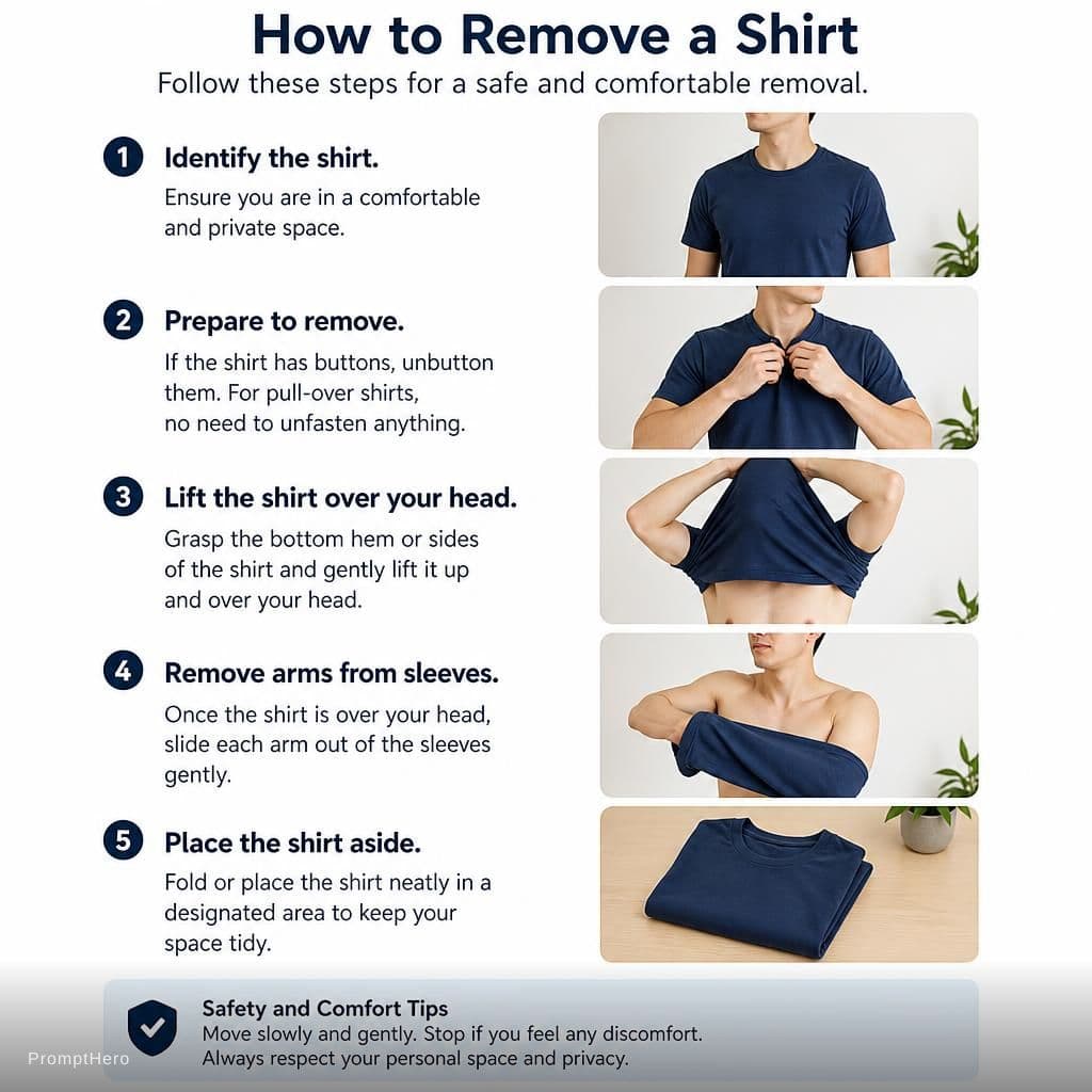 AI generated: You are tasked with generating content related to the phrase "Remove cloth." To ensure clarity and a...