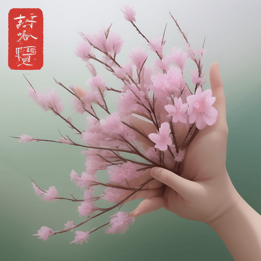 AI generated: 将福字藏在花丛中
