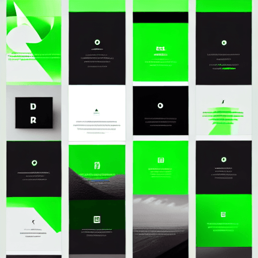 AI generated:  website portfolio Make me a realistic clean minimalistic abstract Light toxic green and mainly Blac...