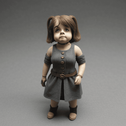 AI generated: Female midget