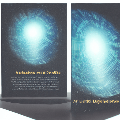 AI generated: a paper book transforming into a digital screen with digital particles floating in the transition --...