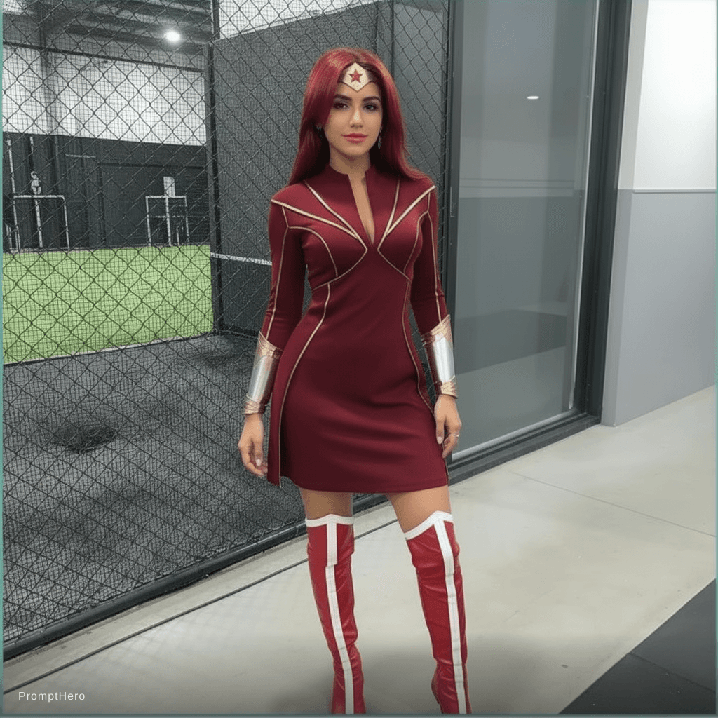 AI generated: put her in a revealing dress
