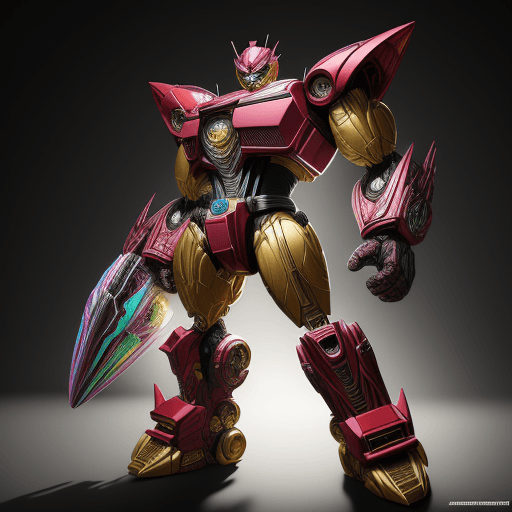 AI generated: power rangers style transformers,best quality,masterpiece,ultra real artstation style,extraordinary,...