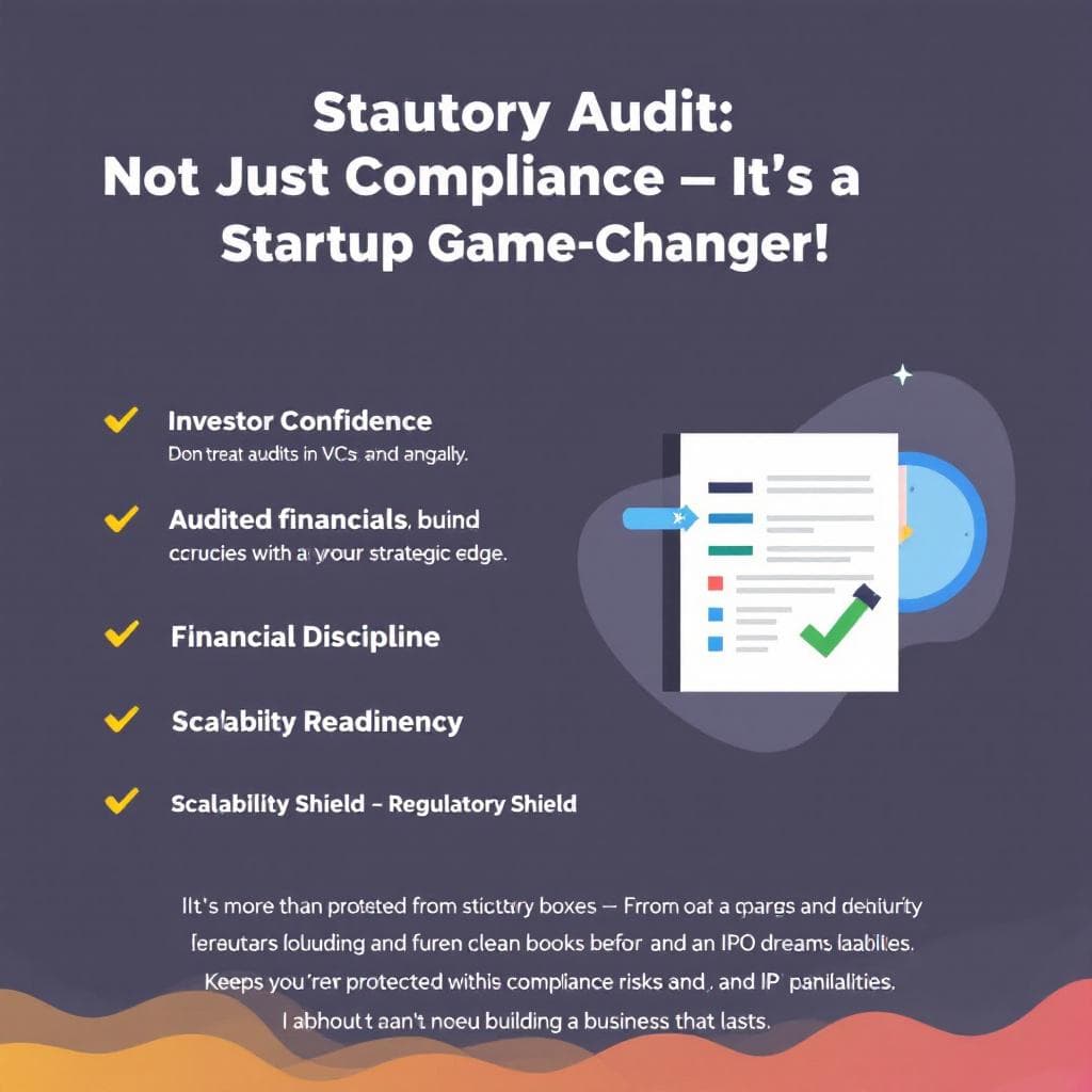 AI generated: Poster Headline:
"Statutory Audit: Not Just Compliance — It’s a Startup Game-Changer!"

🧠 Caption /...