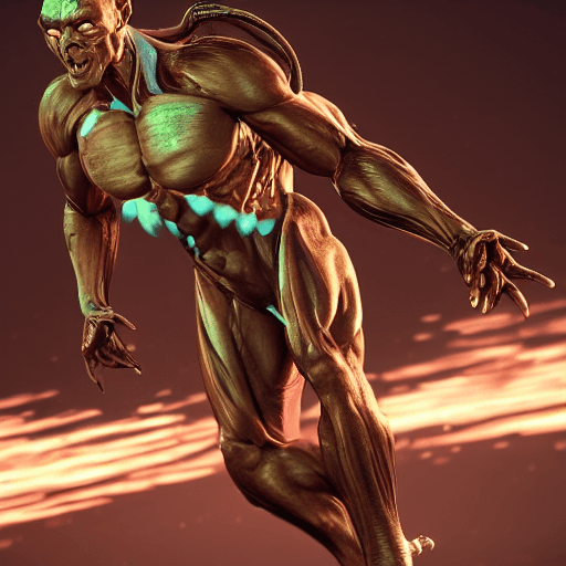 AI generated: high resolution photography of a human alien, Character Design, full body, futuristic, highly detail...