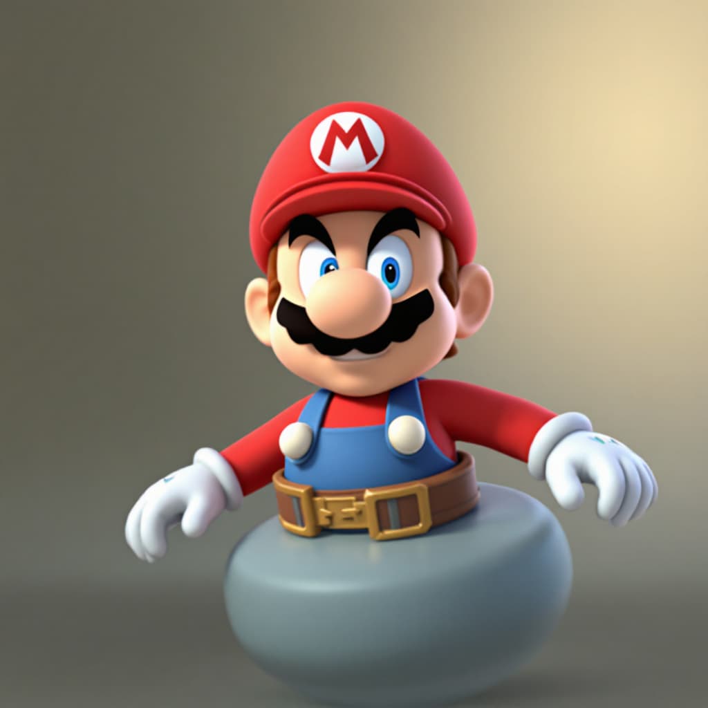 AI generated: ELEMENTOS GRAFICOS DO JOGO MARIO WORD EM 3D
