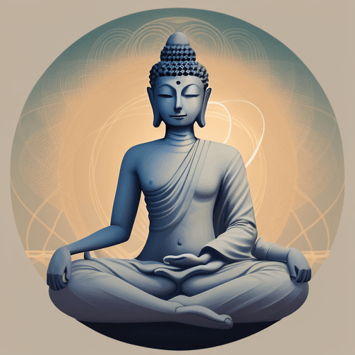 AI generated: Surrealism Simplicity, ONE CIRCLE, chilled buddha philosophy, yoga style art,  MUSIC ALBUM "EDM" ART...